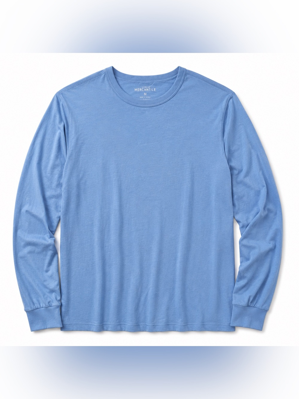 J.Crew Mercantile Blue Long Sleeve Crewneck T-Shirt Men's Medium